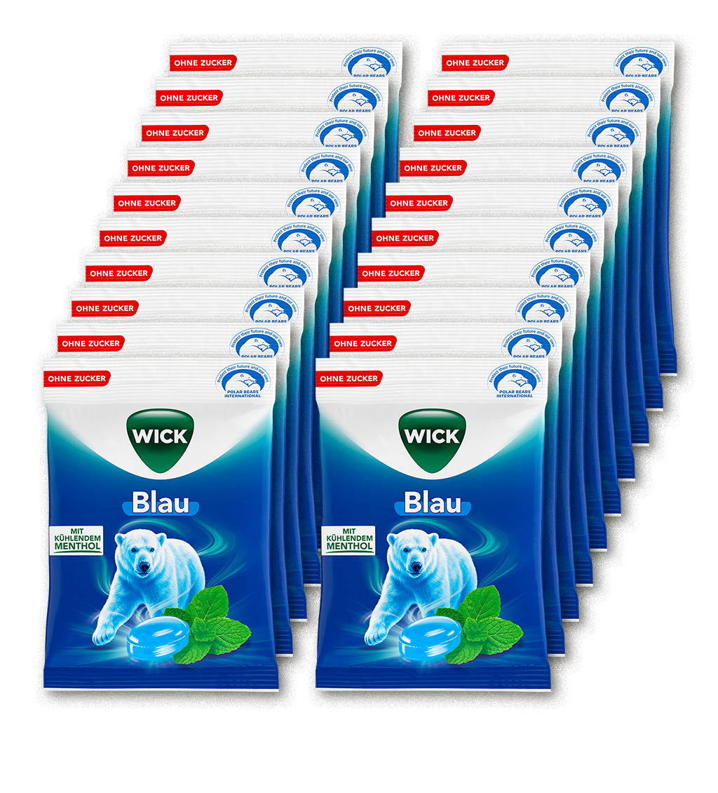 WICK Blau Vorratspaket