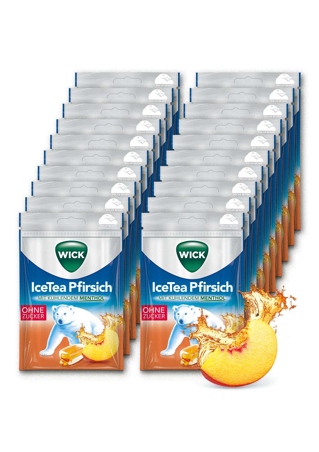 WICK IceTea Peach 72g 20er Karton