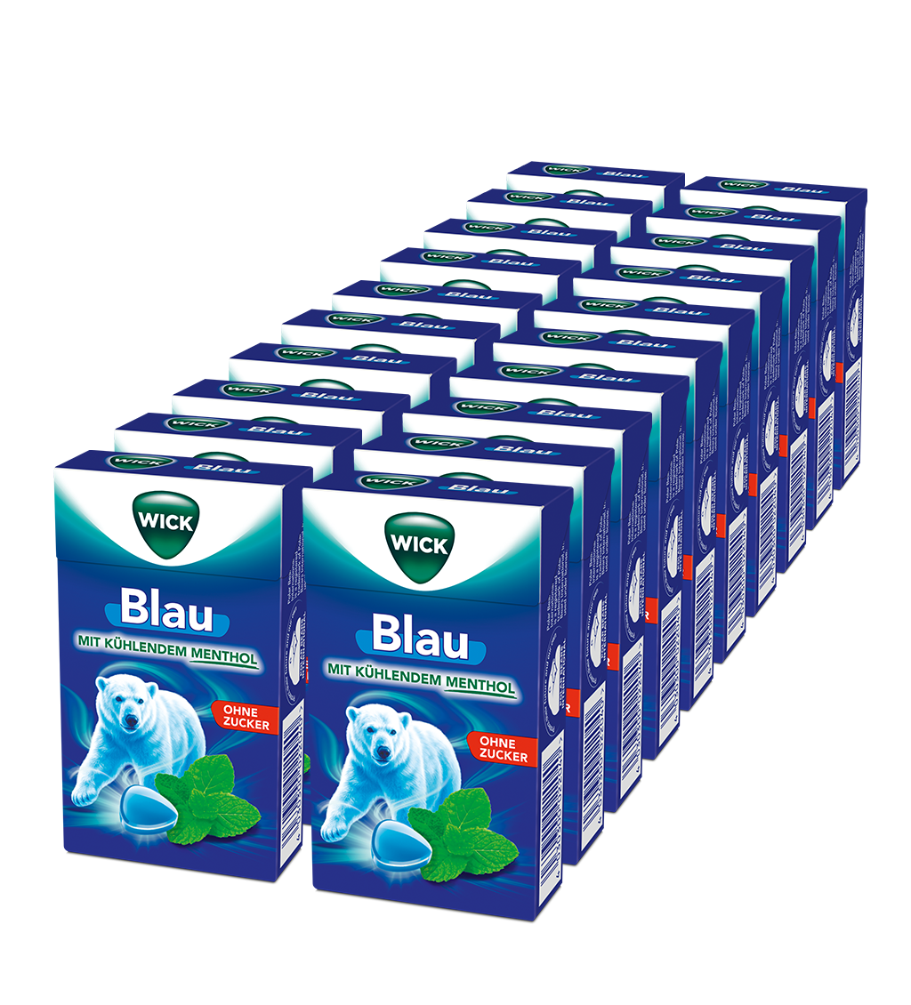 WICK Blau Boxen Vorratspaket